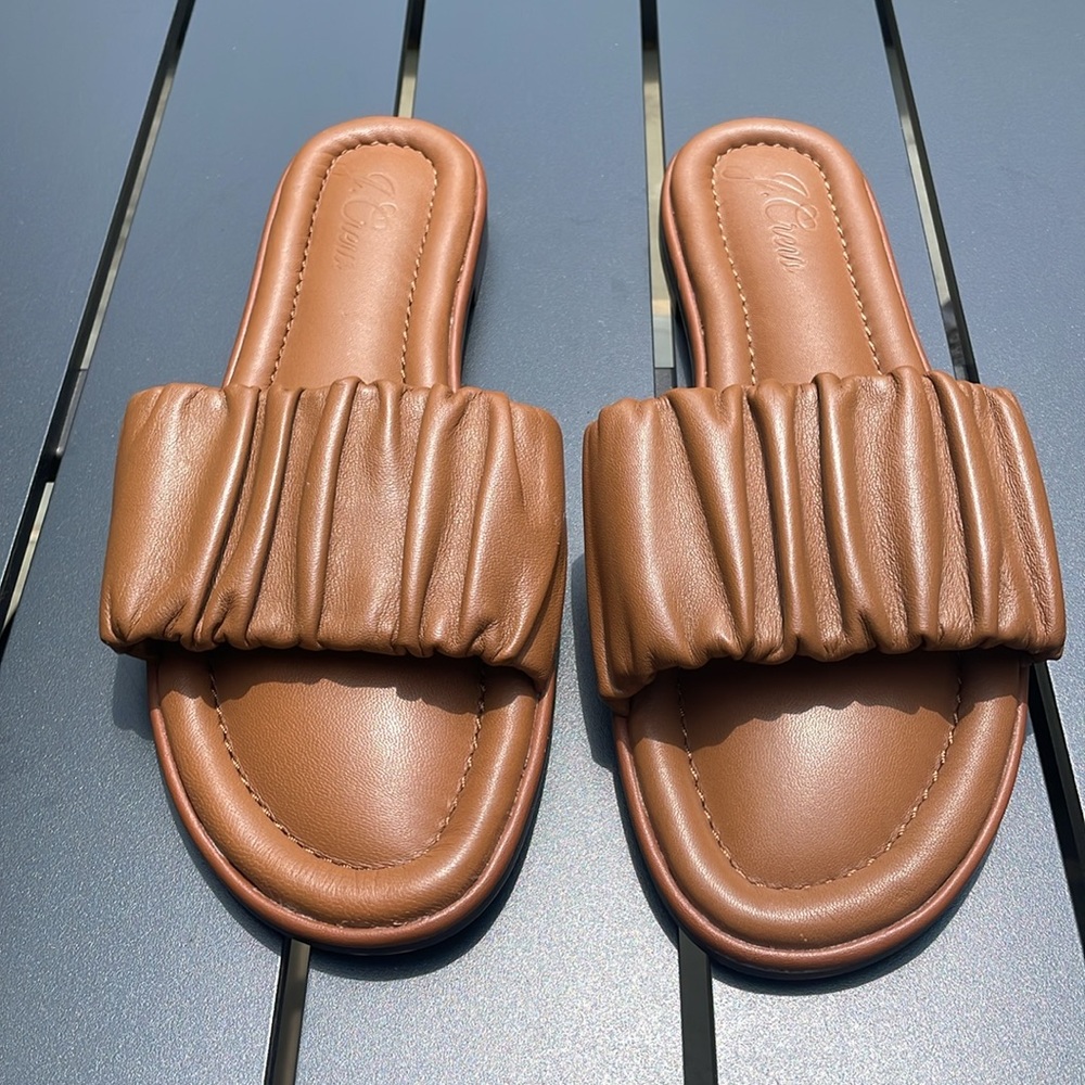 J. Crew Menorca Scrunchie-Strap Slides - Picture 5 of 15